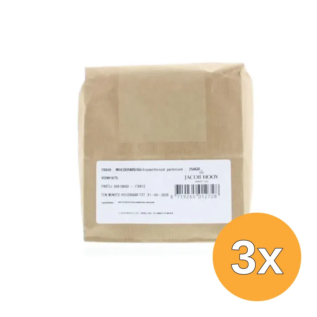 3x Jacob Hooy Moederkruid Chrysantenum Gesneden (250 gr)