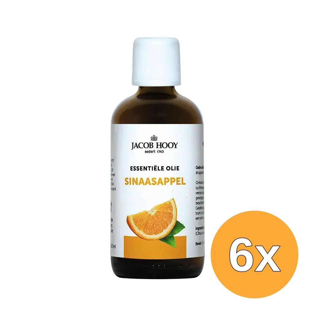 6x Jacob Hooy Sinaasappel olie (100 ml)