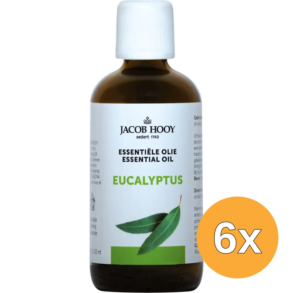 6x Jacob Hooy Eucalyptus olie (100 ml)