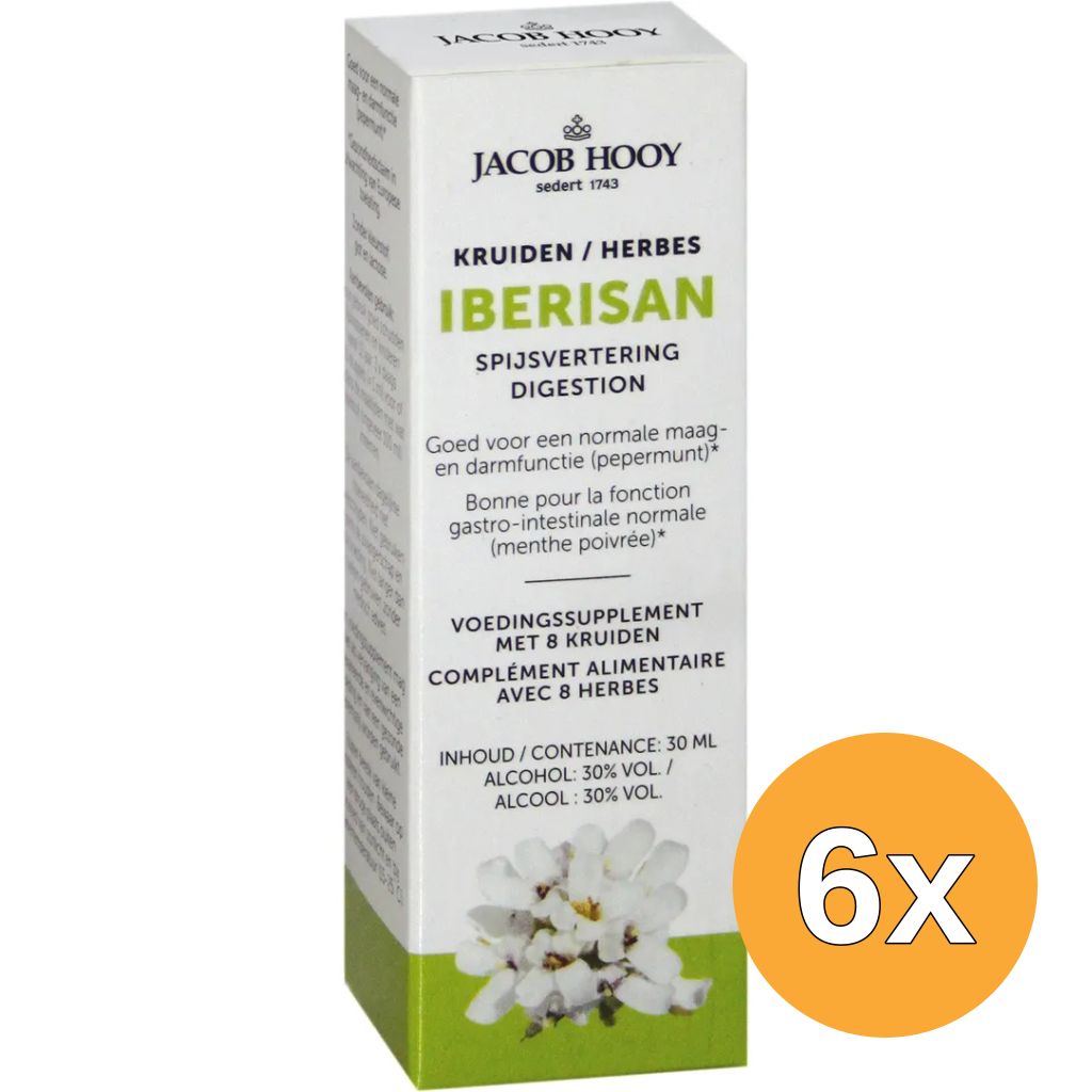 6x Jacob Hooy Iberisan (30 ml)