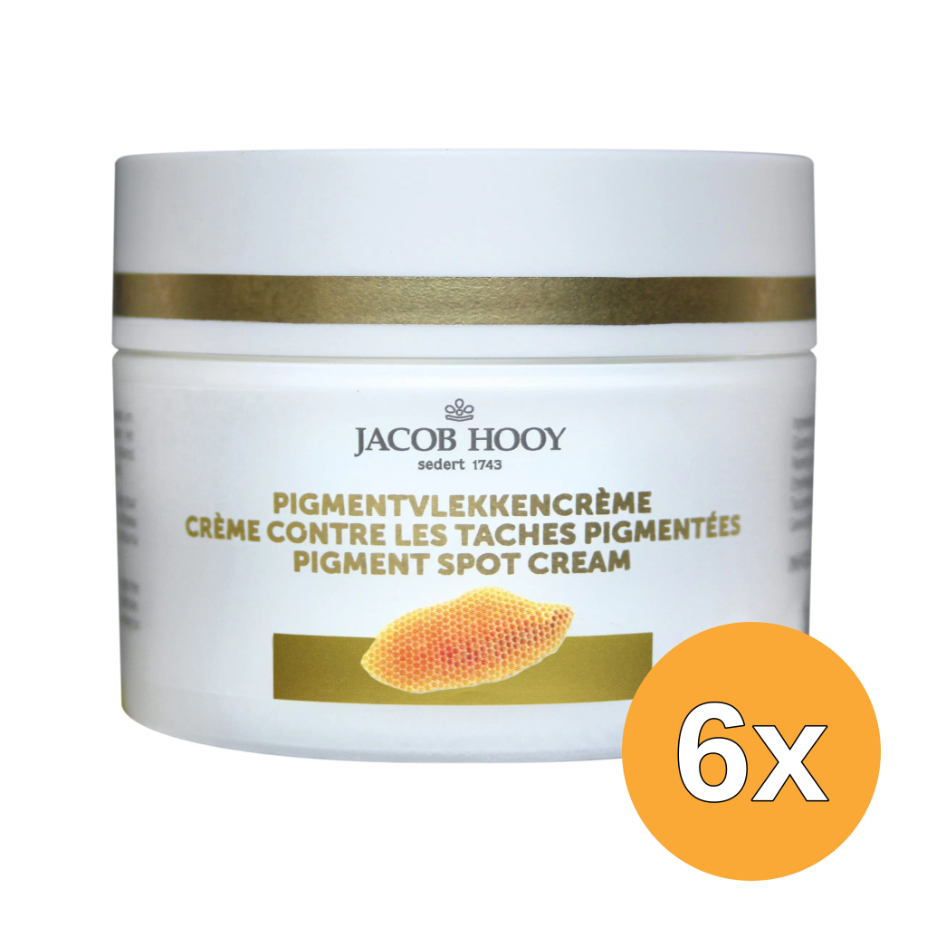 6x Jacob Hooy Pigmentvlekkencrème (50 ml)