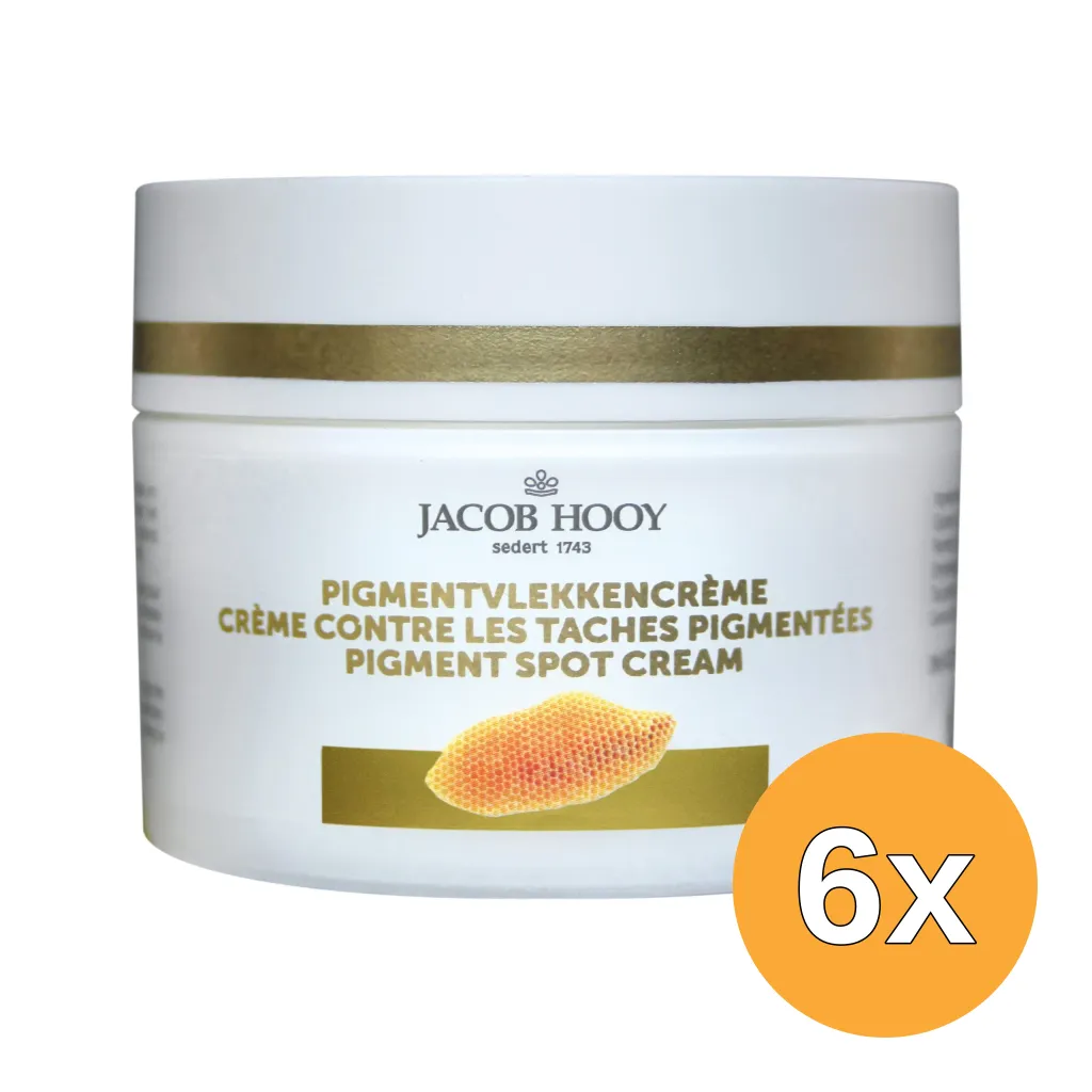 6x Jacob Hooy Pigmentvlekkencrème (50 ml)