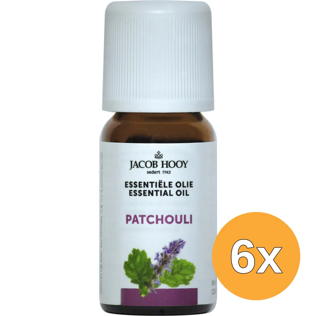 6x Jacob Hooy Patchouli olie (10 ml)