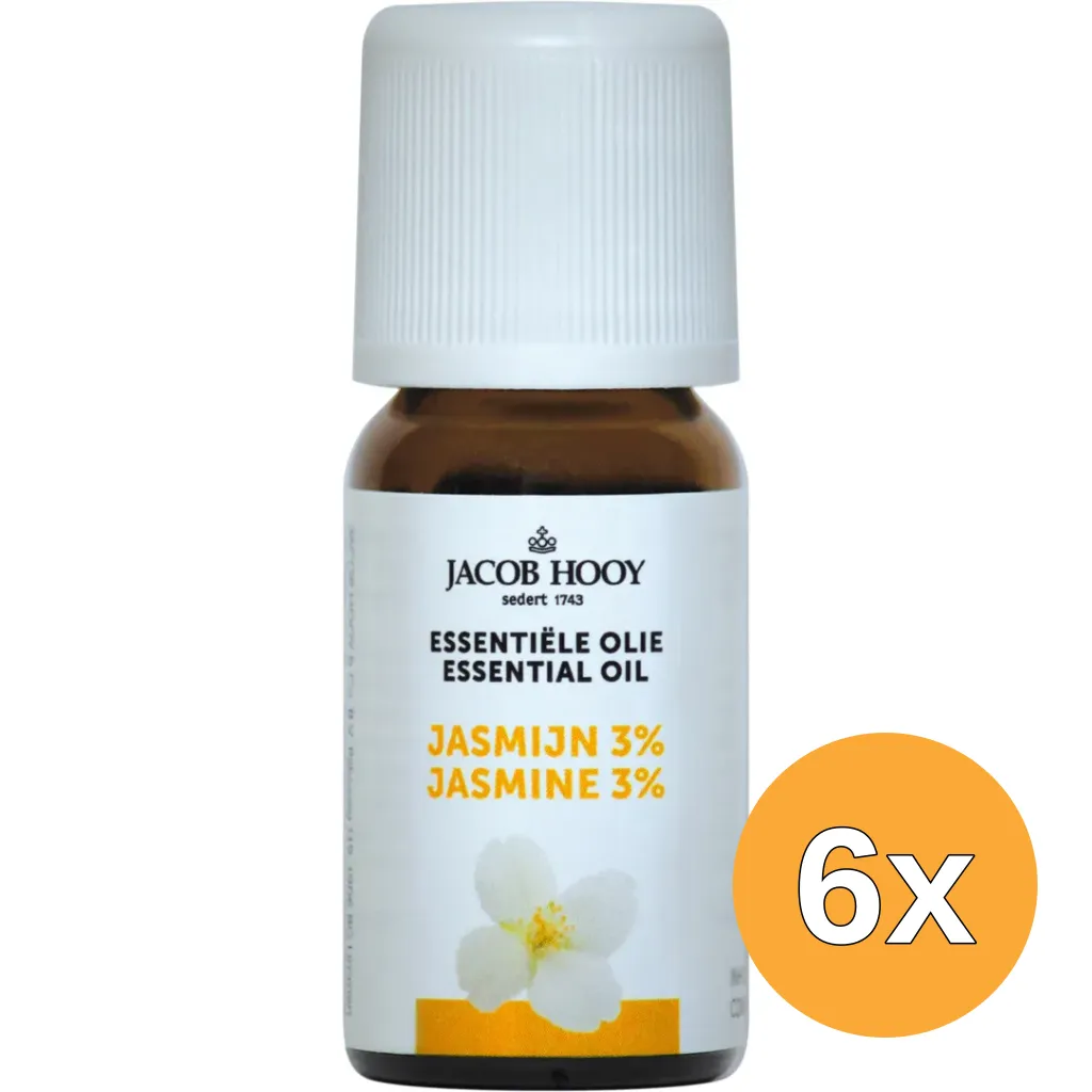 6x Jacob Hooy Jasmijn olie (10 ml)