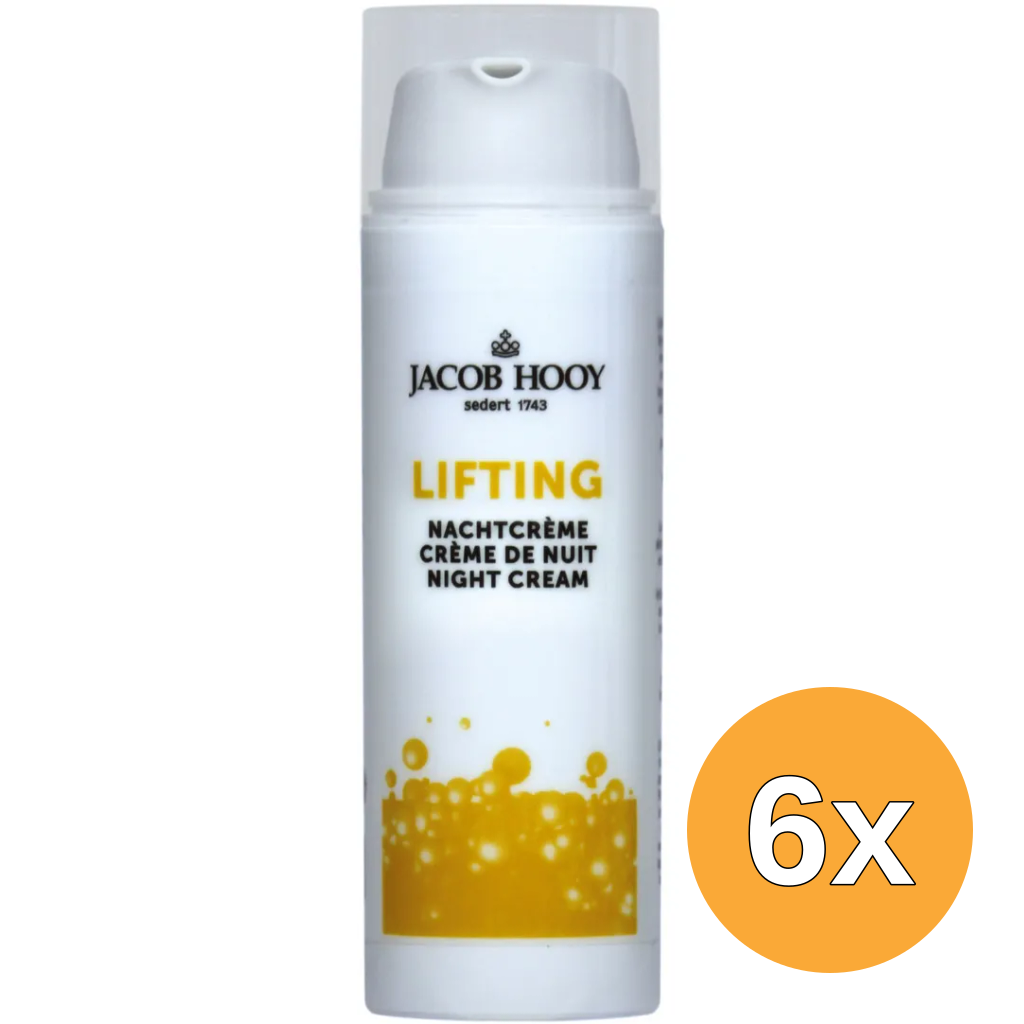 6x Jacob Hooy Lifting Nachtcrème (50 ml)