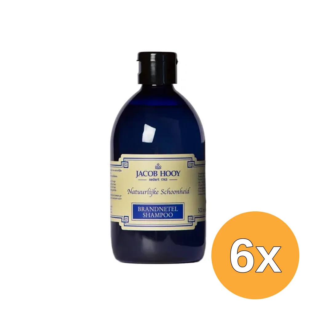 6x Jacob Hooy Brandnetelshampoo (500 ml)