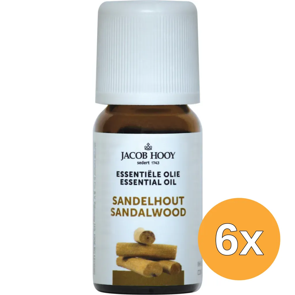 6x Jacob Hooy Sandelhout olie (10 ml)