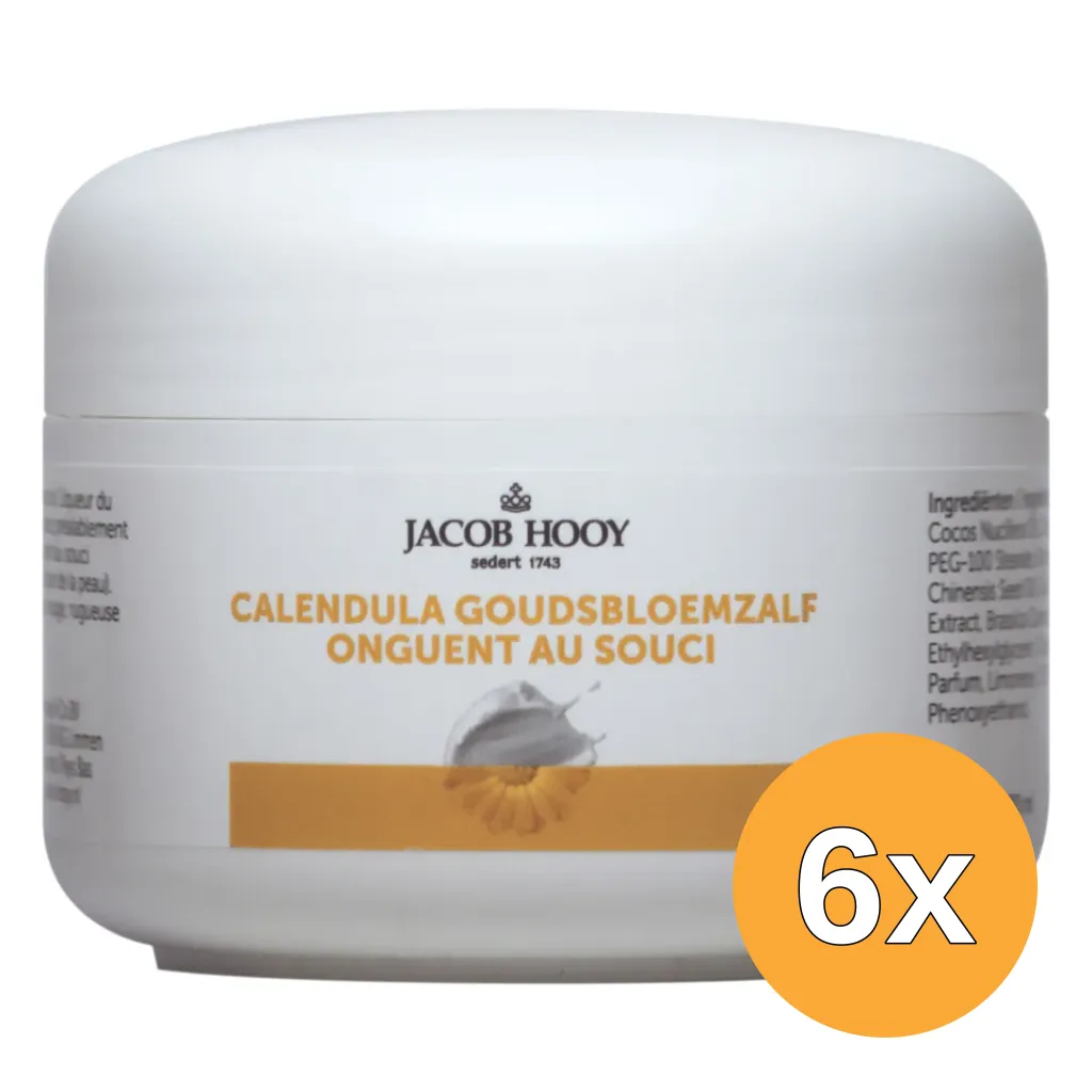 6x Jacob Hooy Calendula Goudsbloemzalf M. Treben (100 ml)