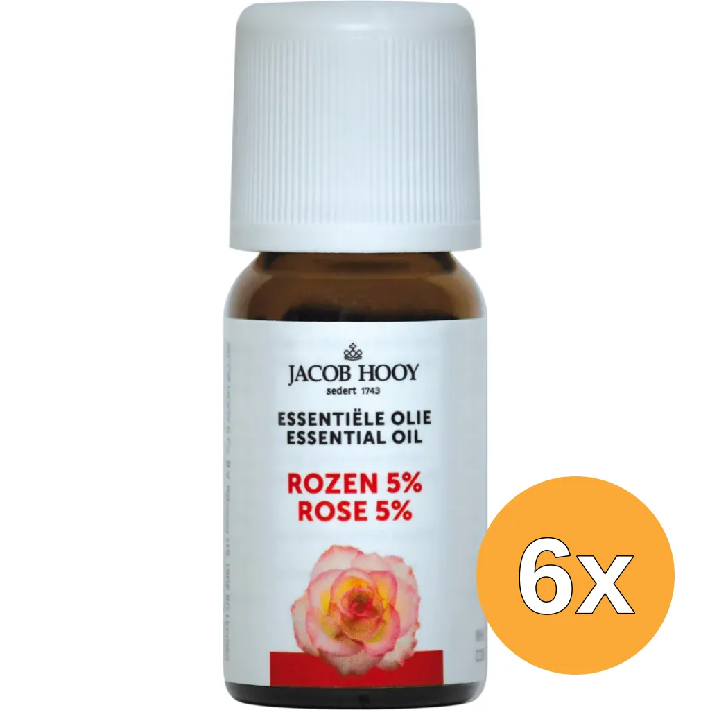 6x Jacob Hooy Rozenolie (10 ml)