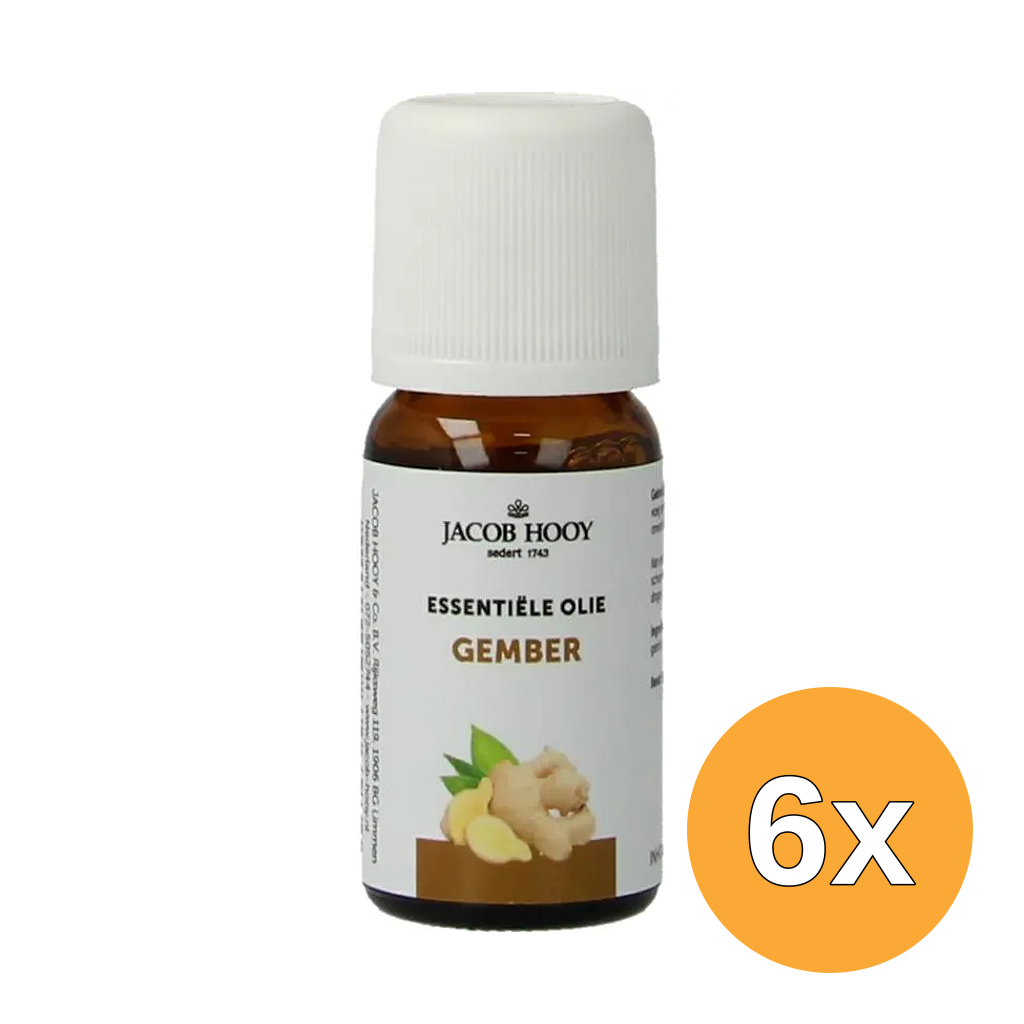 6x Jacob Hooy Gember olie (10 ml)