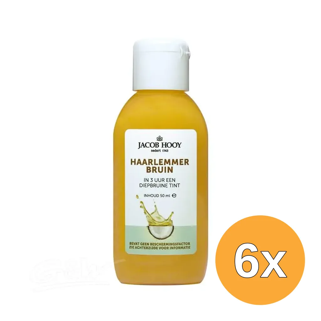 6x Jacob Hooy Haarlemmerbruin Mini (50 ml)