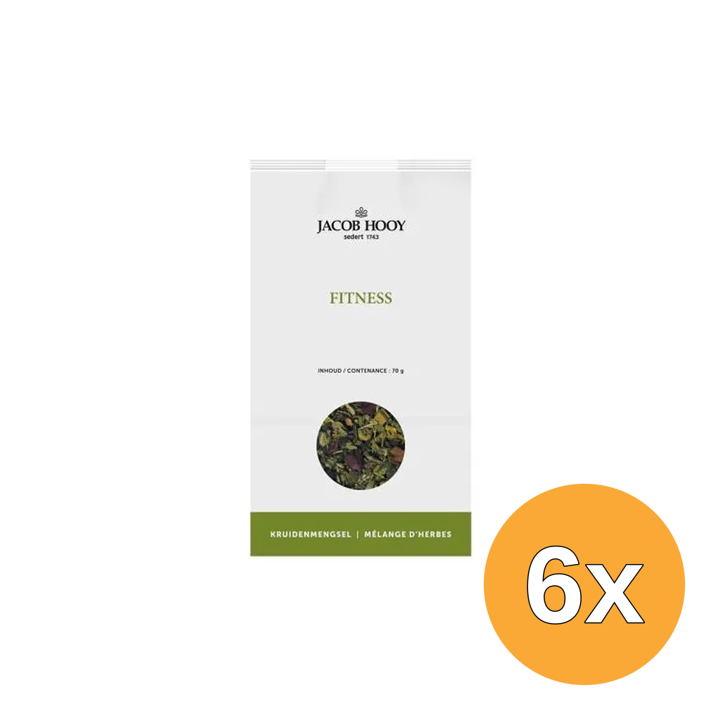 6x Jacob Hooy Fitness Kruidendrank (70 gr)