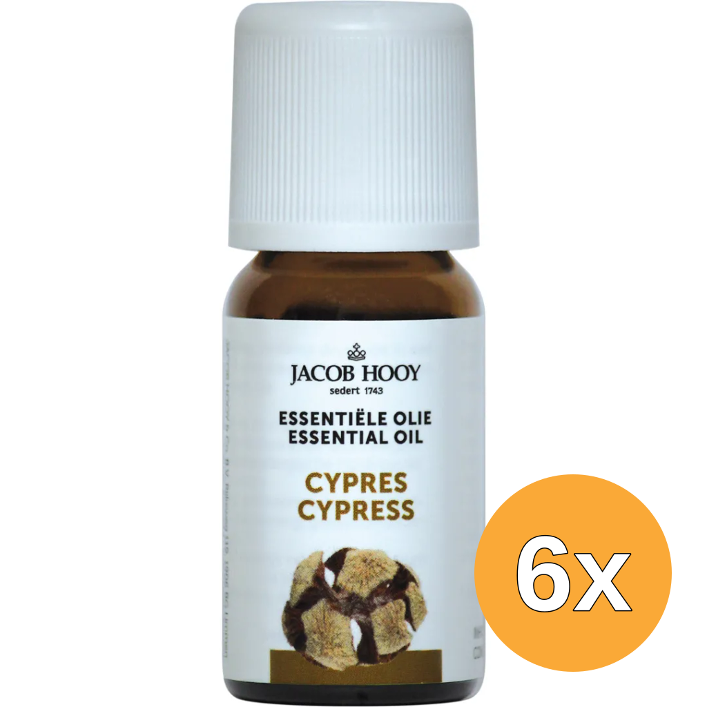 6x Jacob Hooy Cypres olie (10 ml)