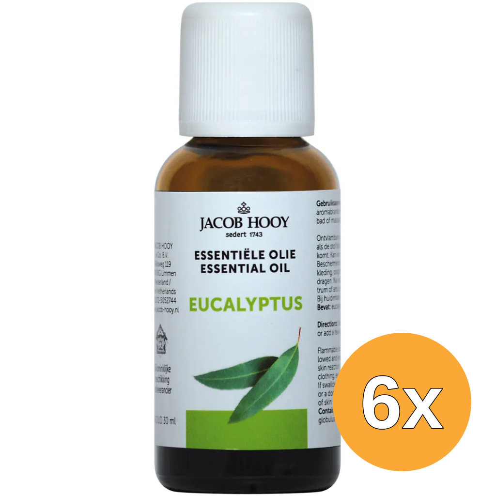 6x Jacob Hooy Eucalyptus olie (30 ml)