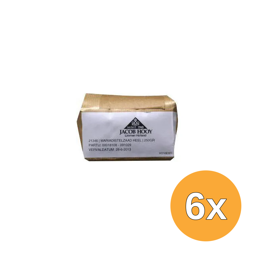 6x Jacob Hooy Mariadistelzaad (250 gr)
