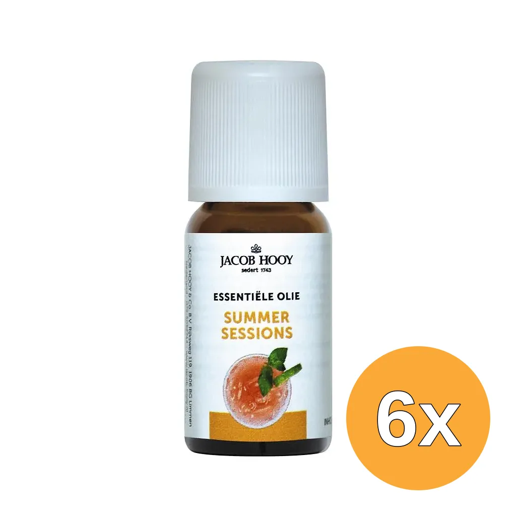 6x Jacob Hooy Summer sessions olie (10 ml)
