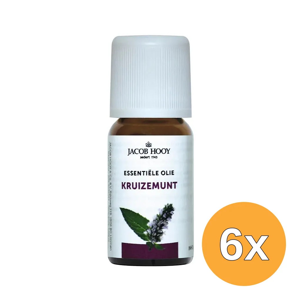 6x Jacob Hooy Kruizemunt olie (10 ml)