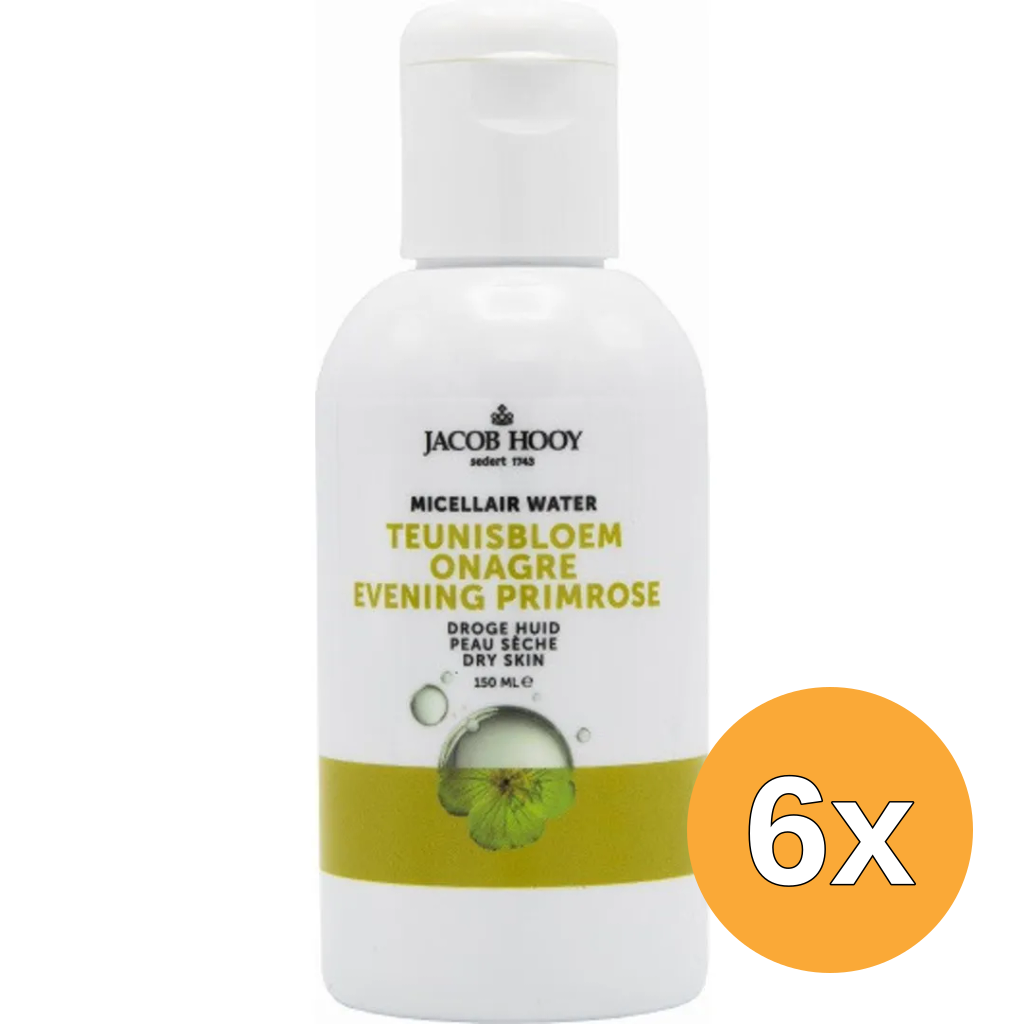 6x Jacob Hooy Teunisbloem Micellair Water (150 ml)