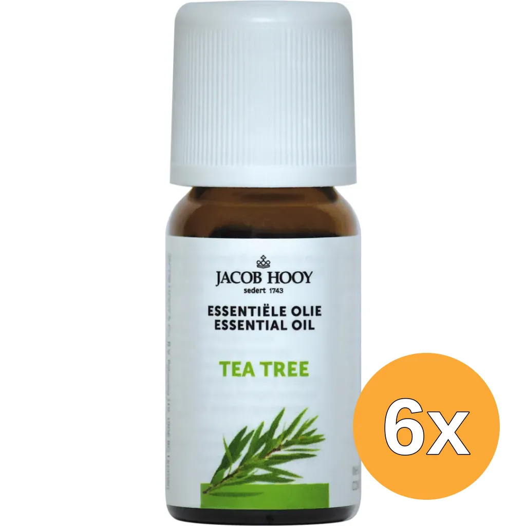 6x Jacob Hooy Tea tree olie (10 ml)