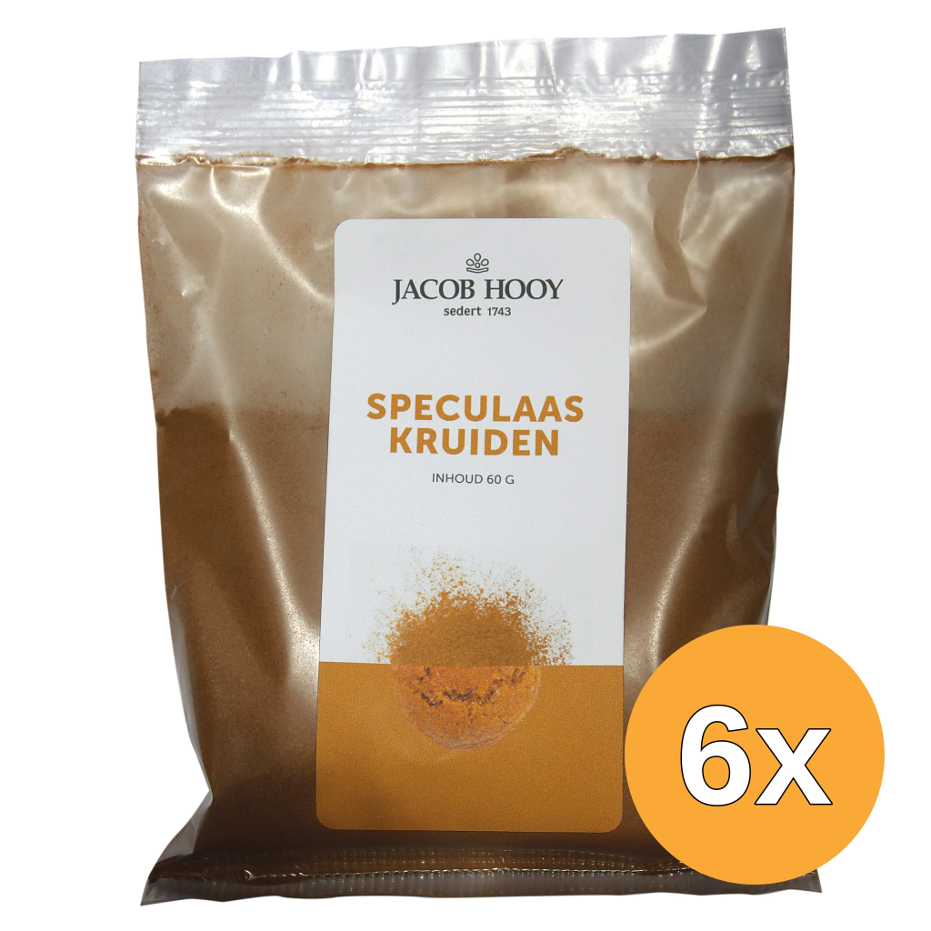 6x Jacob Hooy Speculaaskruiden (60 gr)