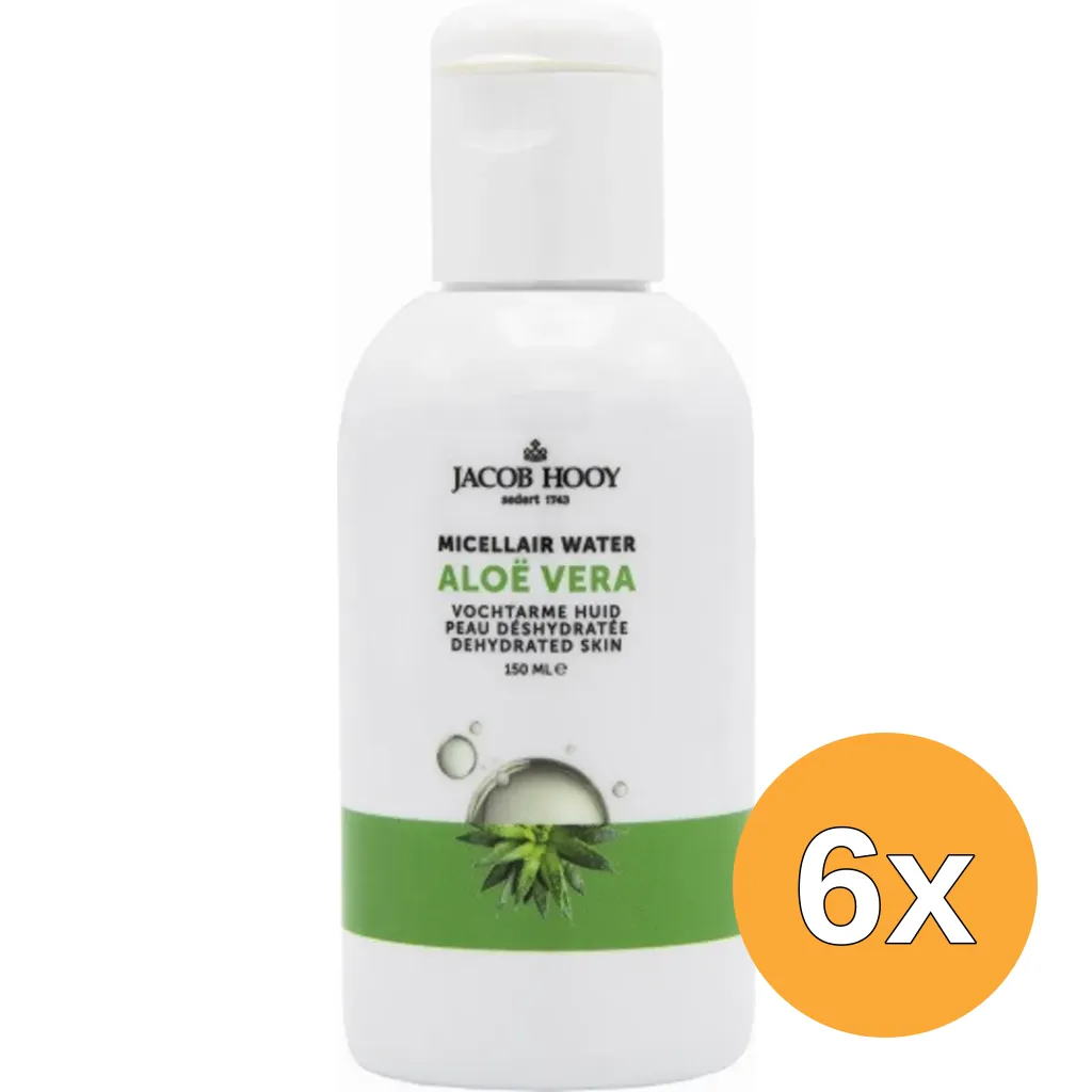 6x Jacob Hooy Aloe Vera Micellair Water (150 ml)
