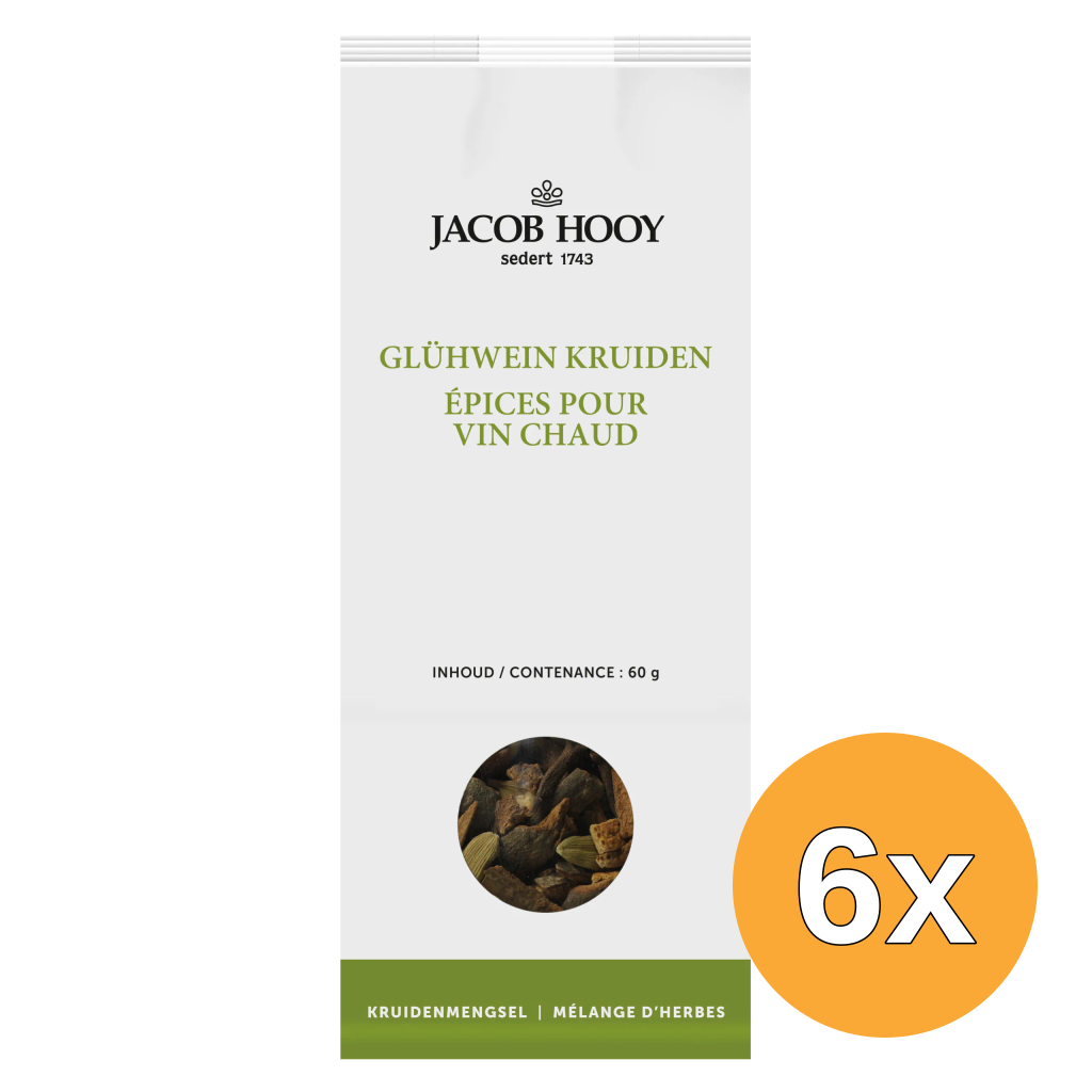 6x Jacob Hooy Glühwein (60 gr)