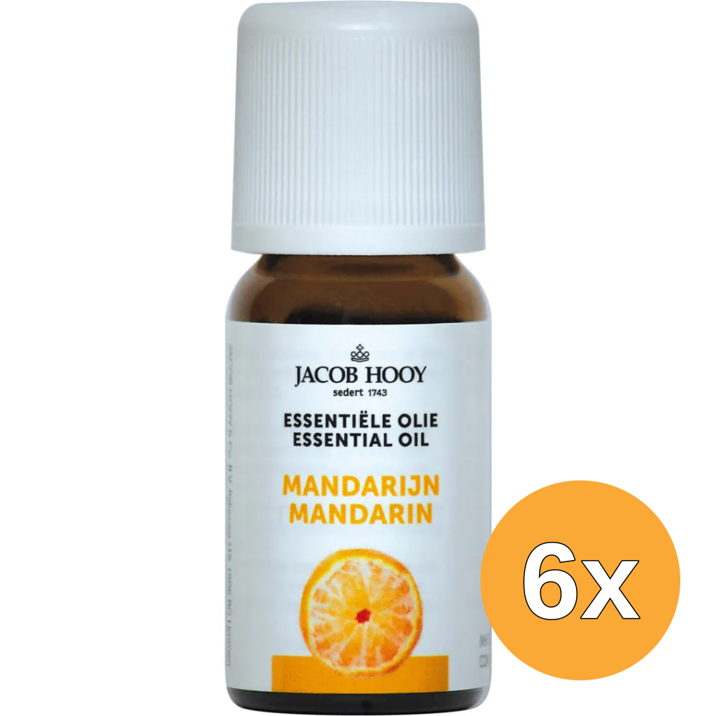 6x Jacob Hooy Mandarijn olie (10 ml)