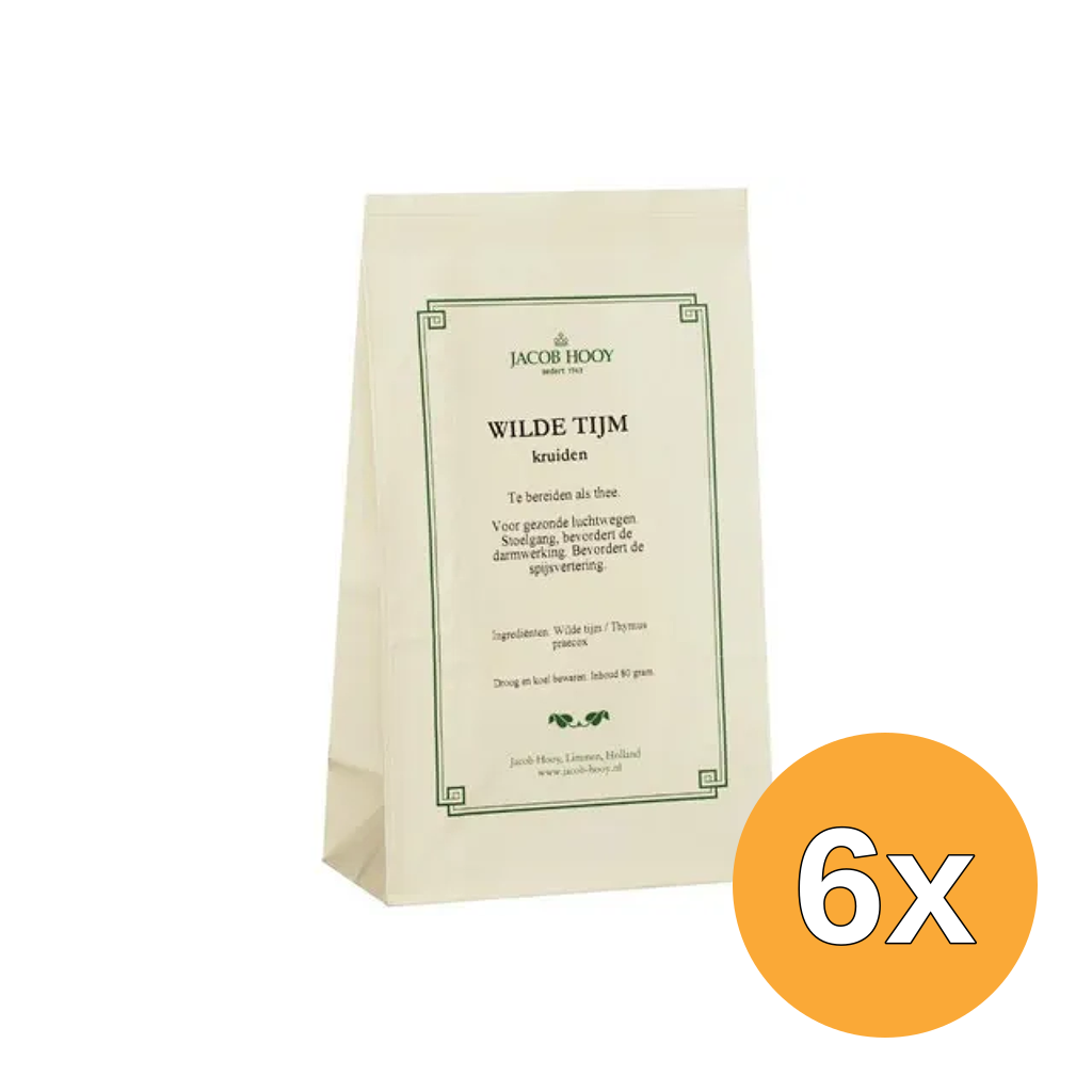 6x Jacob Hooy Wilde Tijm (80 gr)