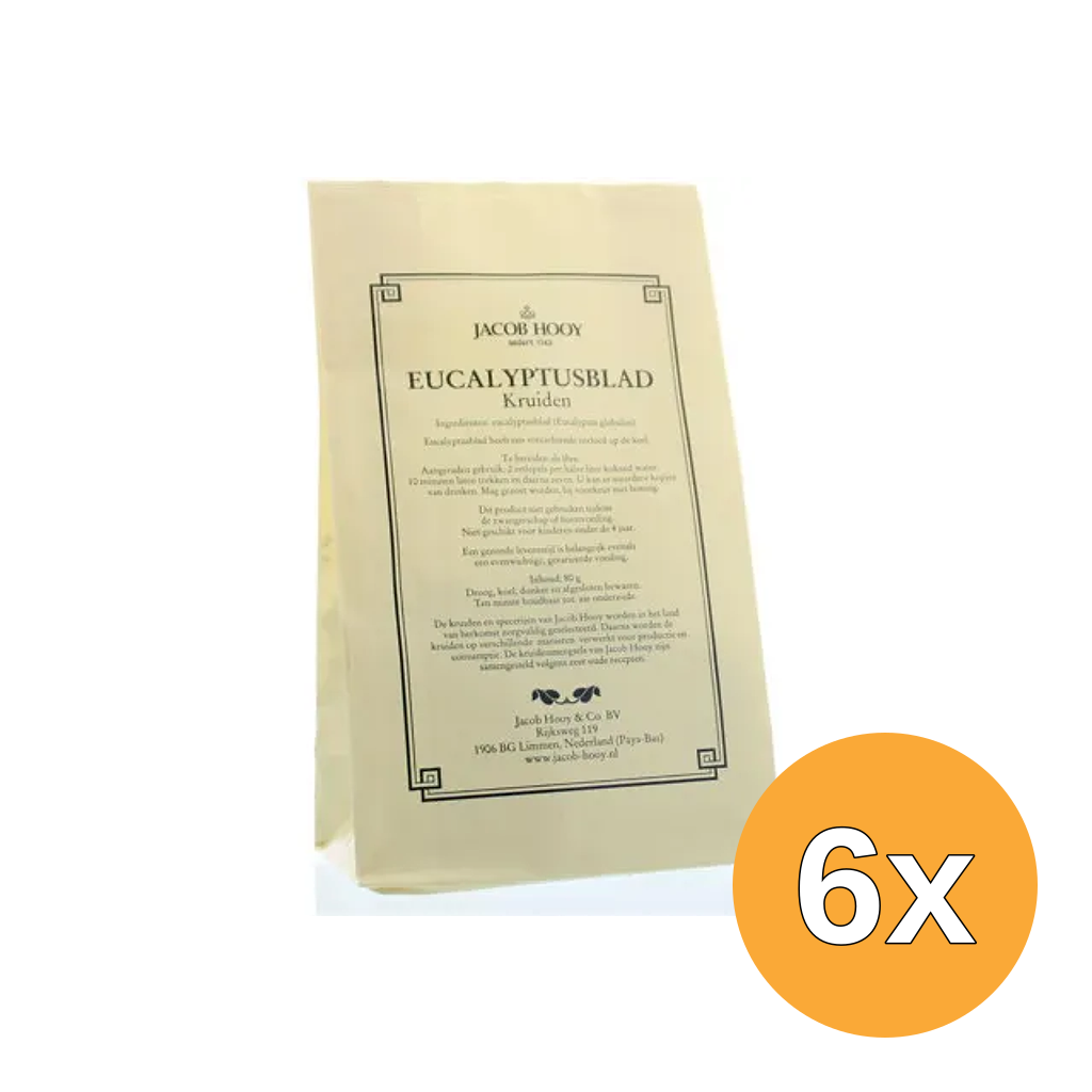 6x Jacob Hooy Eucalyptusblad (80 gr)