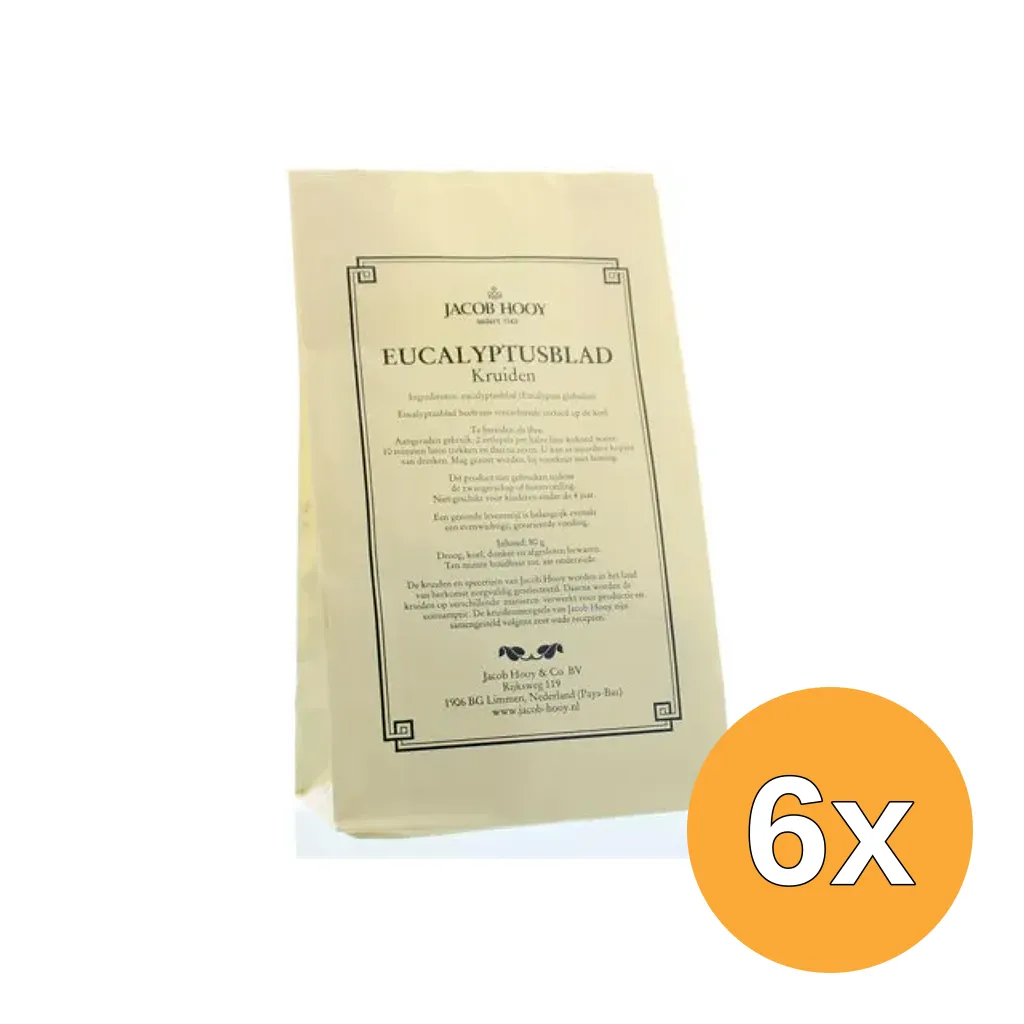 6x Jacob Hooy Eucalyptusblad (80 gr)