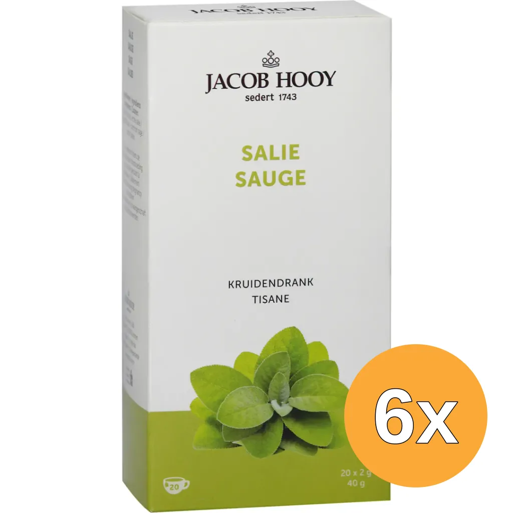 6x Jacob Hooy Salie Thee (20 stuks)