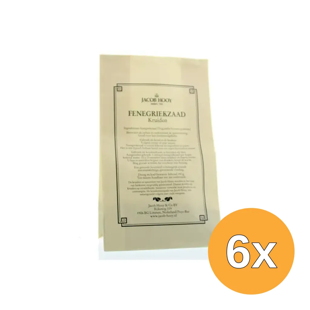6x Jacob Hooy Fenegriekzaad (150 gr)