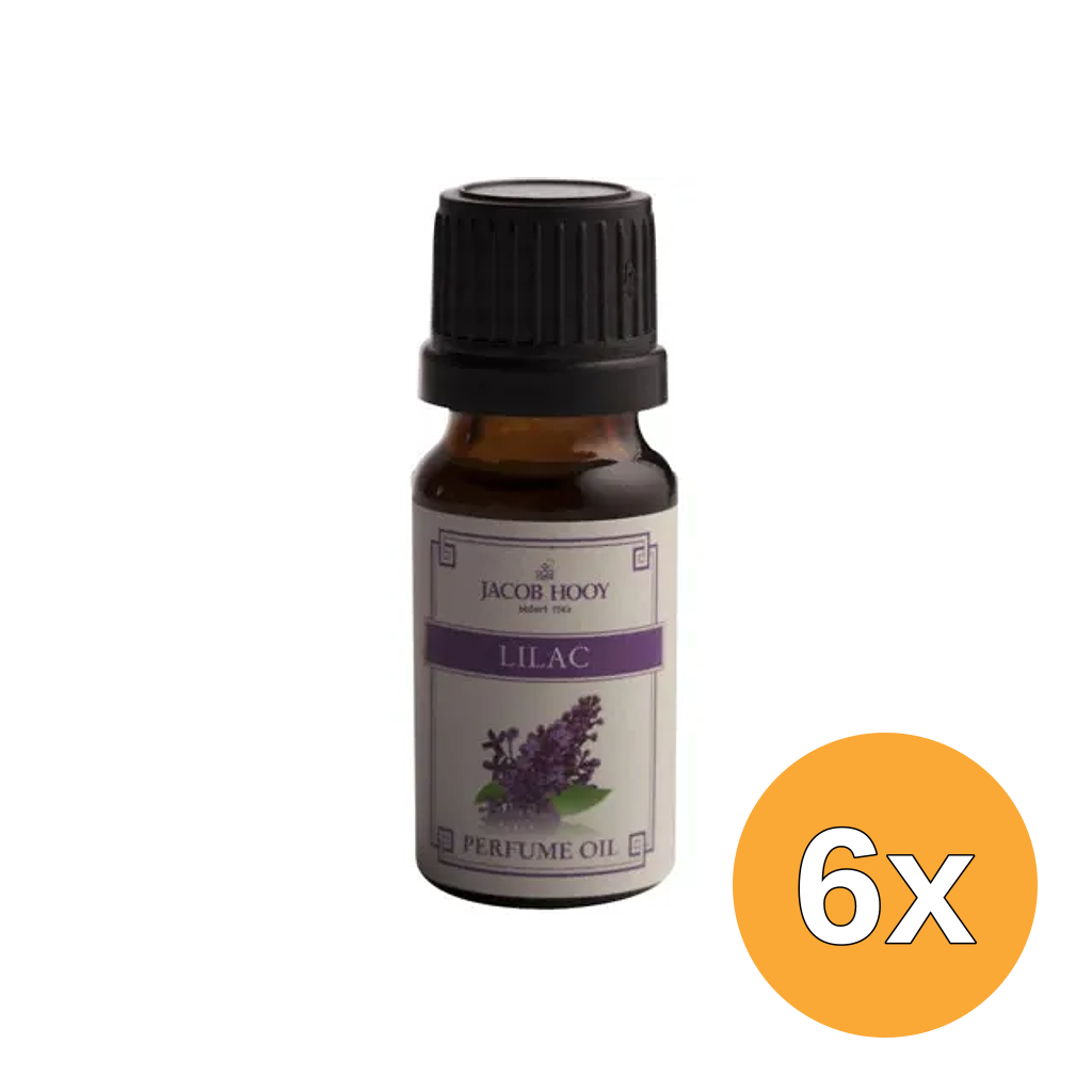 6x Jacob Hooy Parfum olie Seringen (10 ml)