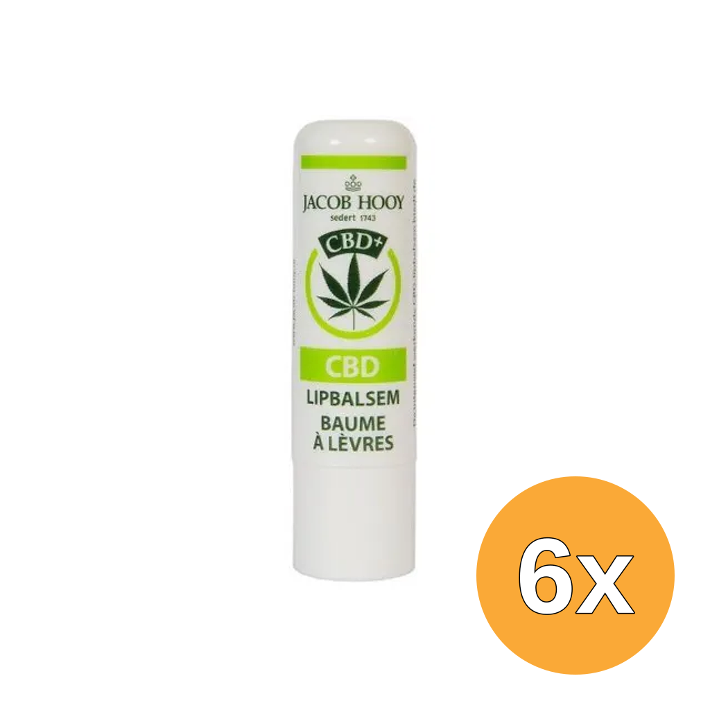 6x Jacob Hooy Lipbalsem CBD (1 stuk)