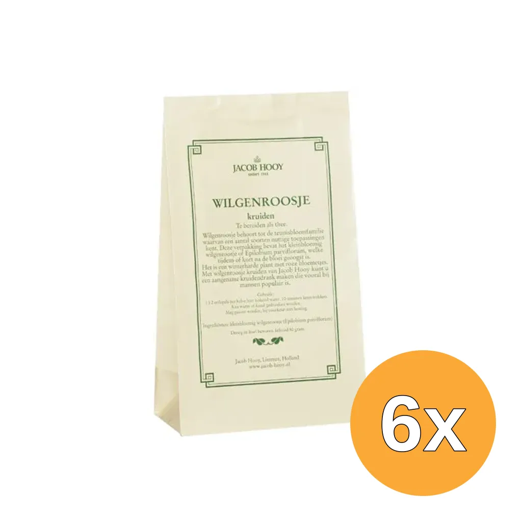 6x Jacob Hooy Wilgeroosje (50 gr)