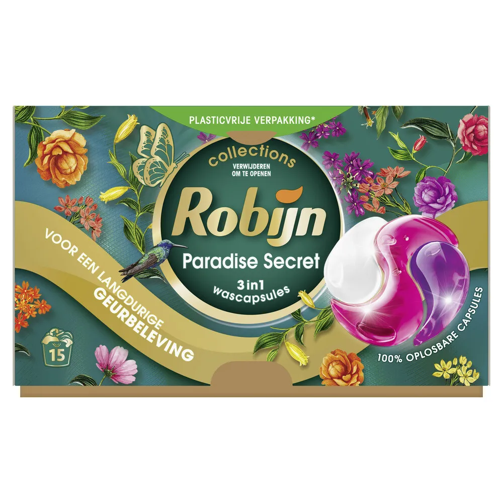 Robijn Wasmiddel Capsules - Paradise Secret (15 capsules)