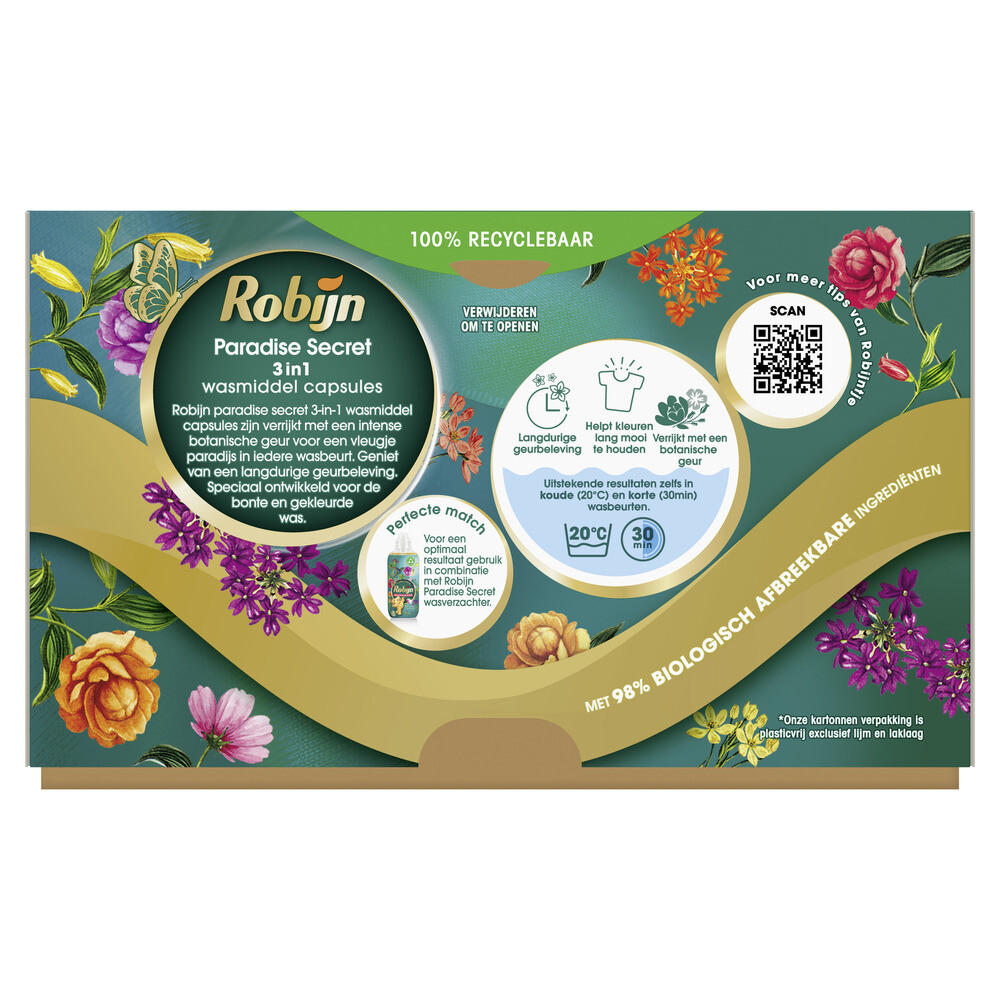Robijn Wasmiddel Capsules - Paradise Secret (15 capsules)
