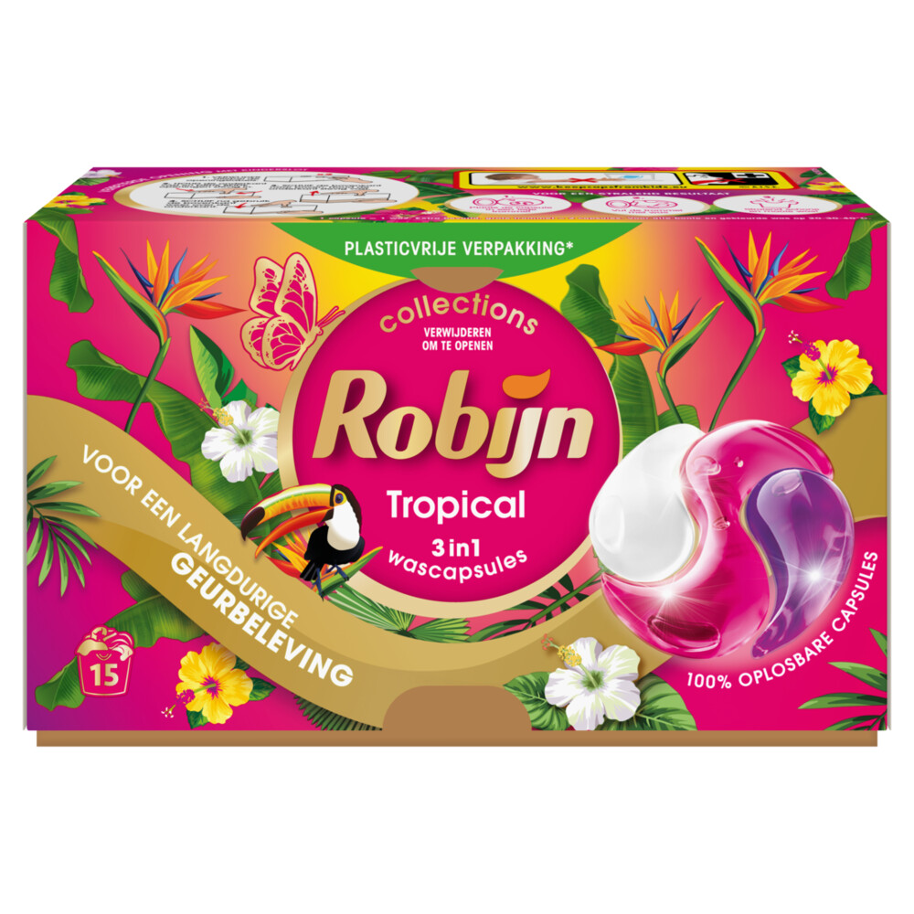 Robijn Wasmiddel Capsules - Tropical (15 capsules)