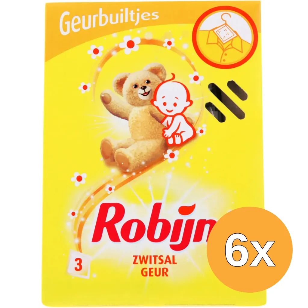6x Robijn Geurbuiltje Zwitsal (3 stuks)
