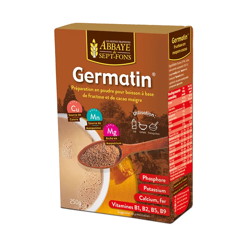 Abbaye De Sept-fons Germatin Fructose & Cacao Drankpoeder (250 gr)