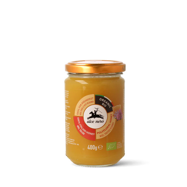 Alce Nero Italiaanse Polyflorale Honing Bio (400 gr)