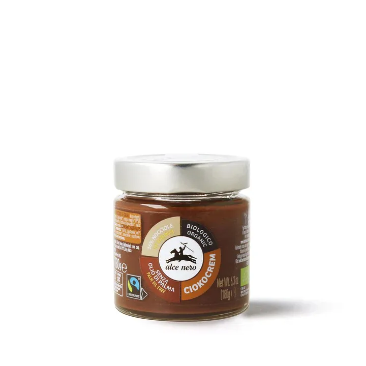 Alce Nero Ciokocrem - Hazelnoot- en Cacaopasta Fairtrade Bio (180 gr)