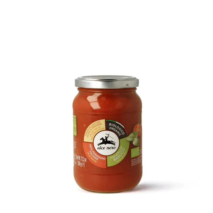 Alce Nero Tomatensaus met Basilicum Bio (350 gr)