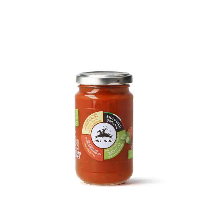Alce Nero Tomatensaus met Basilicum Bio (200 gr)