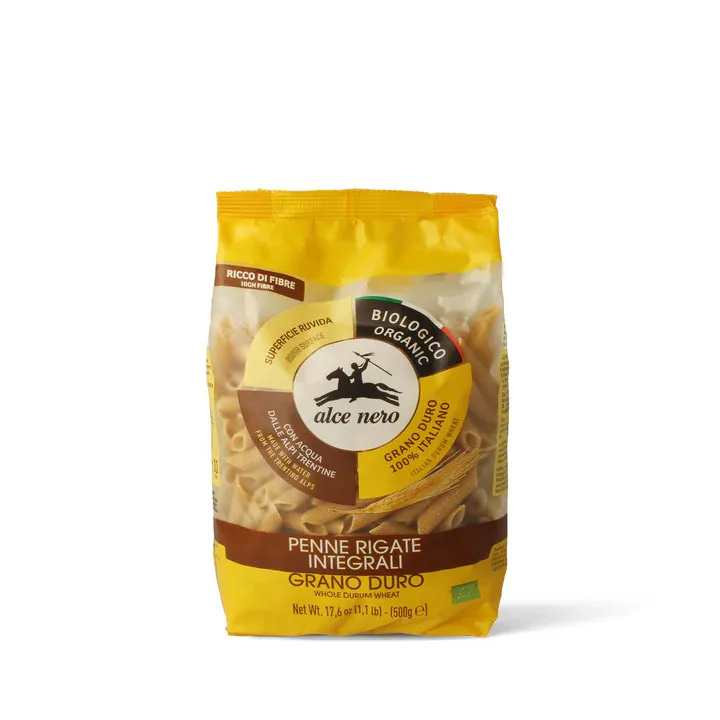 Alce Nero Penne Rigate Volkoren Durumtarwe Bio (500 gr)