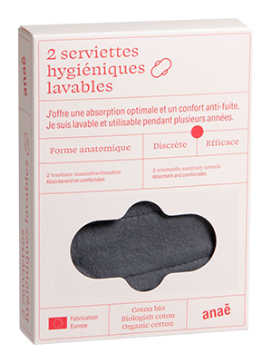 Anae Wasbaar Maandverband Overvloedig (2 stuks)