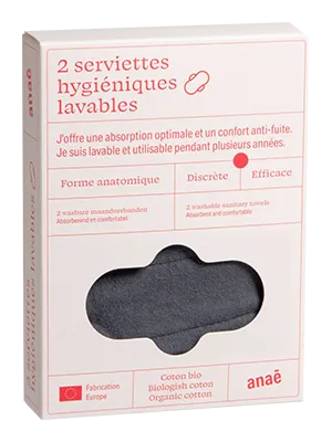 Anae Wasbaar Maandverband Overvloedig (2 stuks)