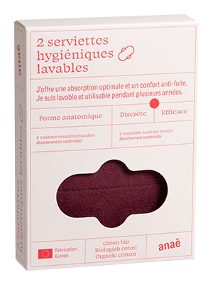 Anae Wasbaar Maandverband Gematigd (2 stuks)