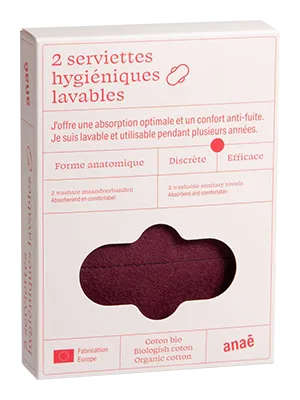 Anae Wasbaar Maandverband Gematigd (2 stuks)