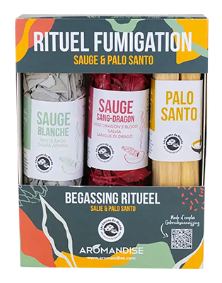 Aromandise Cadeaubox: 2 Salie Vlechten + 1 Bundel Palo (1 stuk)